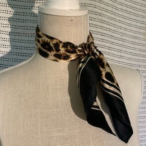 Cheetah Print Silk Scarf